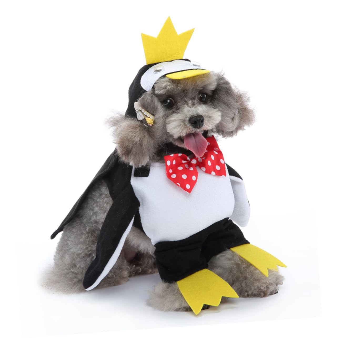Milisten 2juegos Halloween para Mascotas Disfraz De Pingüino para Perros y Gatos Ropa Cómoda y Transpirable para Fiestas y Eventos para Fotos y Celebraciones De Halloween