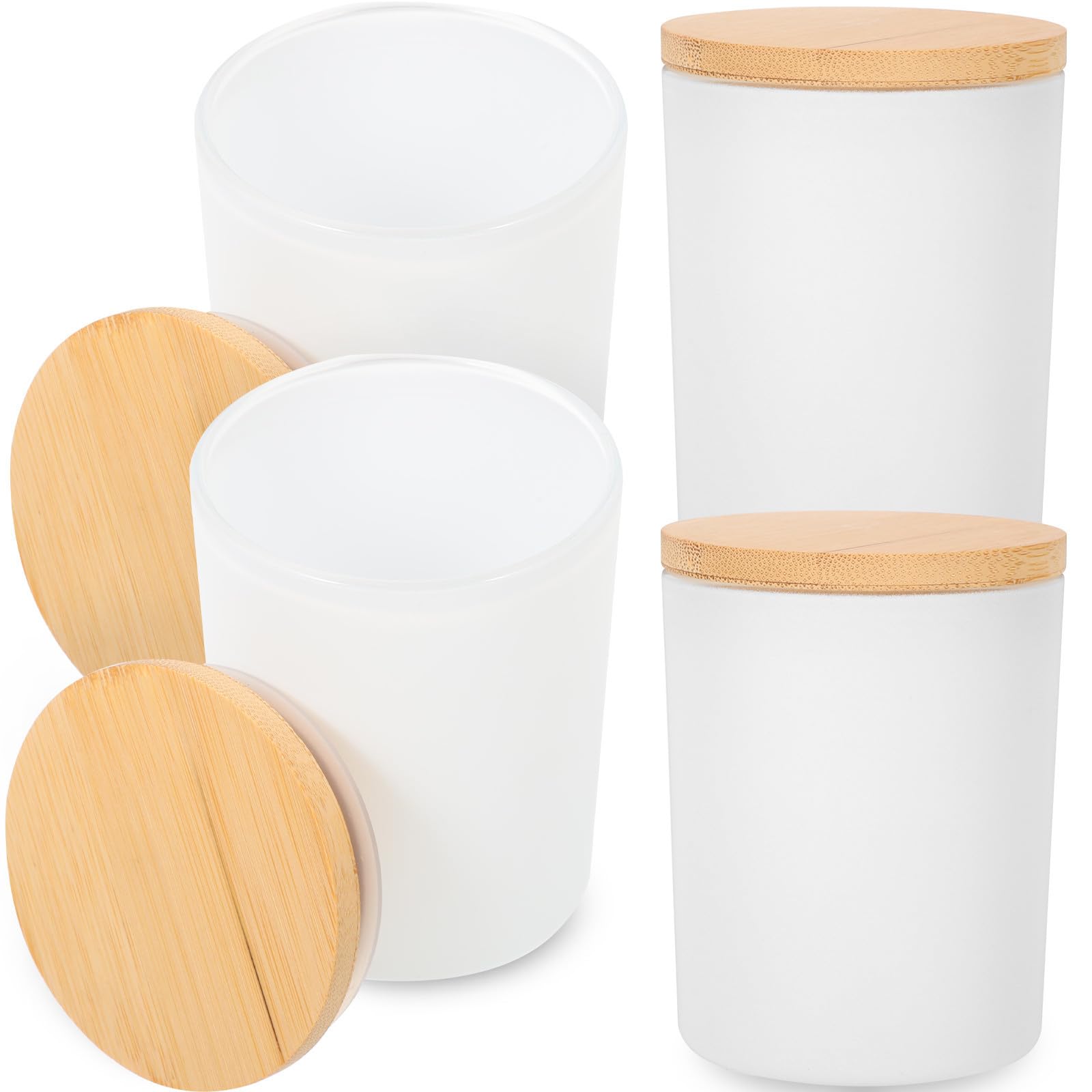 Pots à bougie en verre Healvian pour éviter la perte de parfum des bougies artisanales