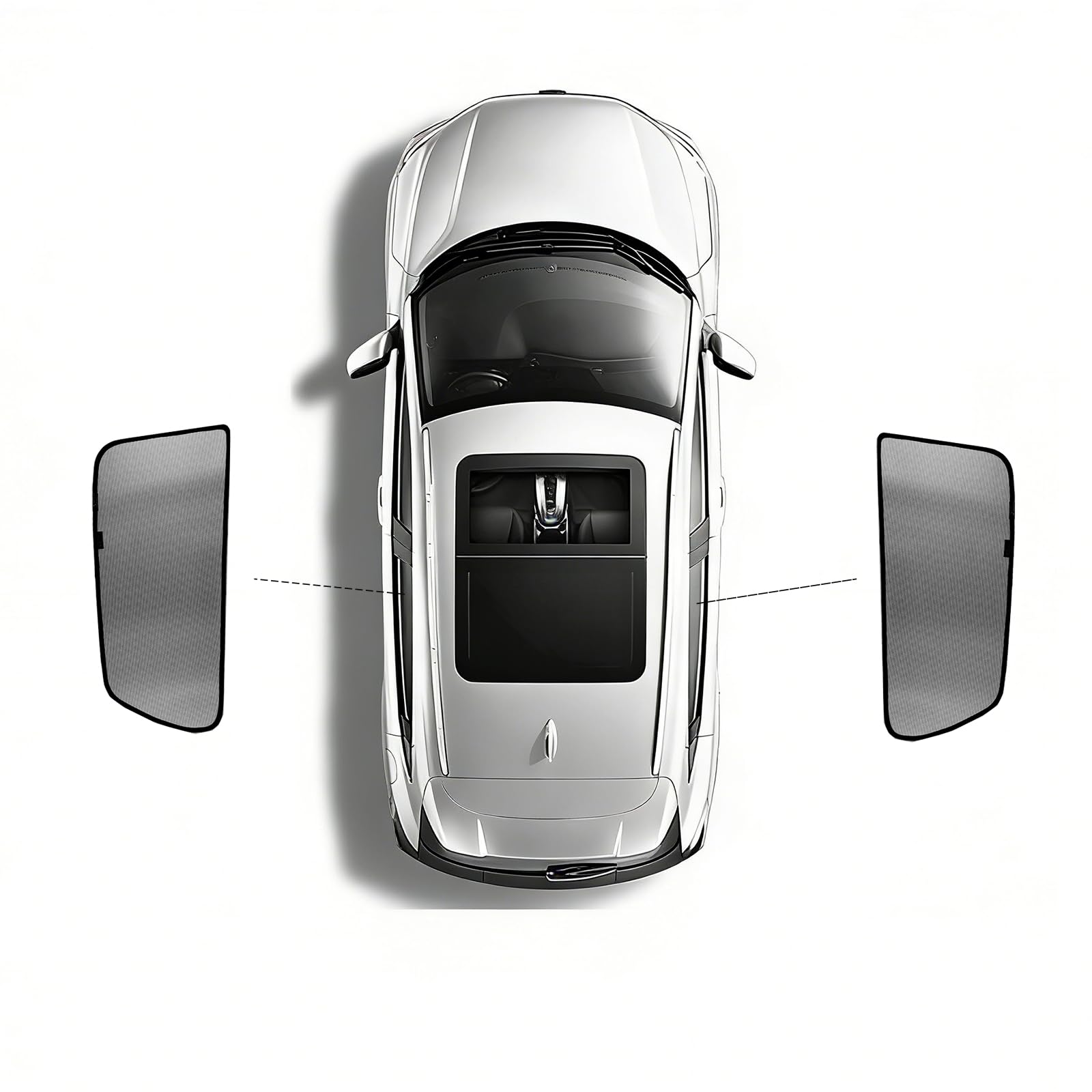 Pare-soleil voiture Kia EV6 isolation thermique en maille respirante