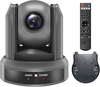 10x Optical Zoom PTZ Camera USB Live Streaming Camera Full HD 1080p Video Conference Room Camera, PTZ Webcam for Church, Broadcast,Workshop Service,Zoom Meeting and On-line Education