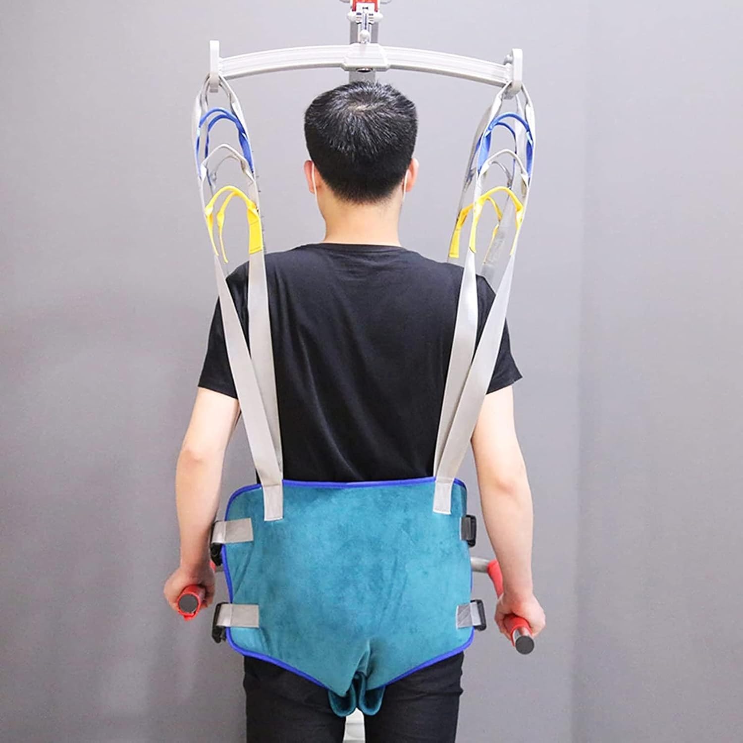 Arnes Grua Traslado Enfermos Personas Mayores, Cinturón de transferencia for pacientes con arnés for caminar, soporte de cuatro puntos, arnés de ducha, arnés de elevación for personas mayores, bariátr