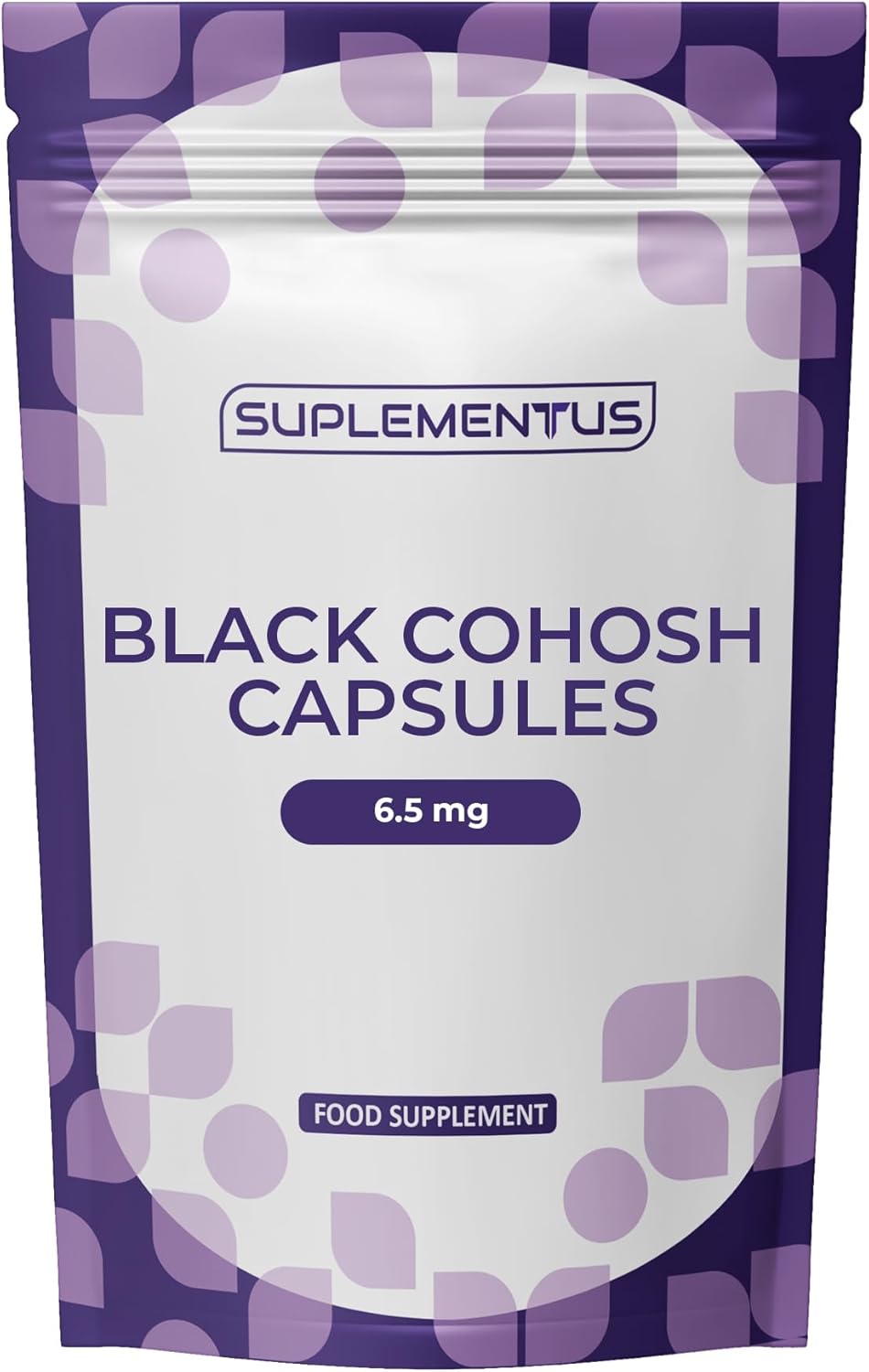 Suplementtus Black Cohosh Extract 6.5mg 60 Capsules, Menopause Relief
