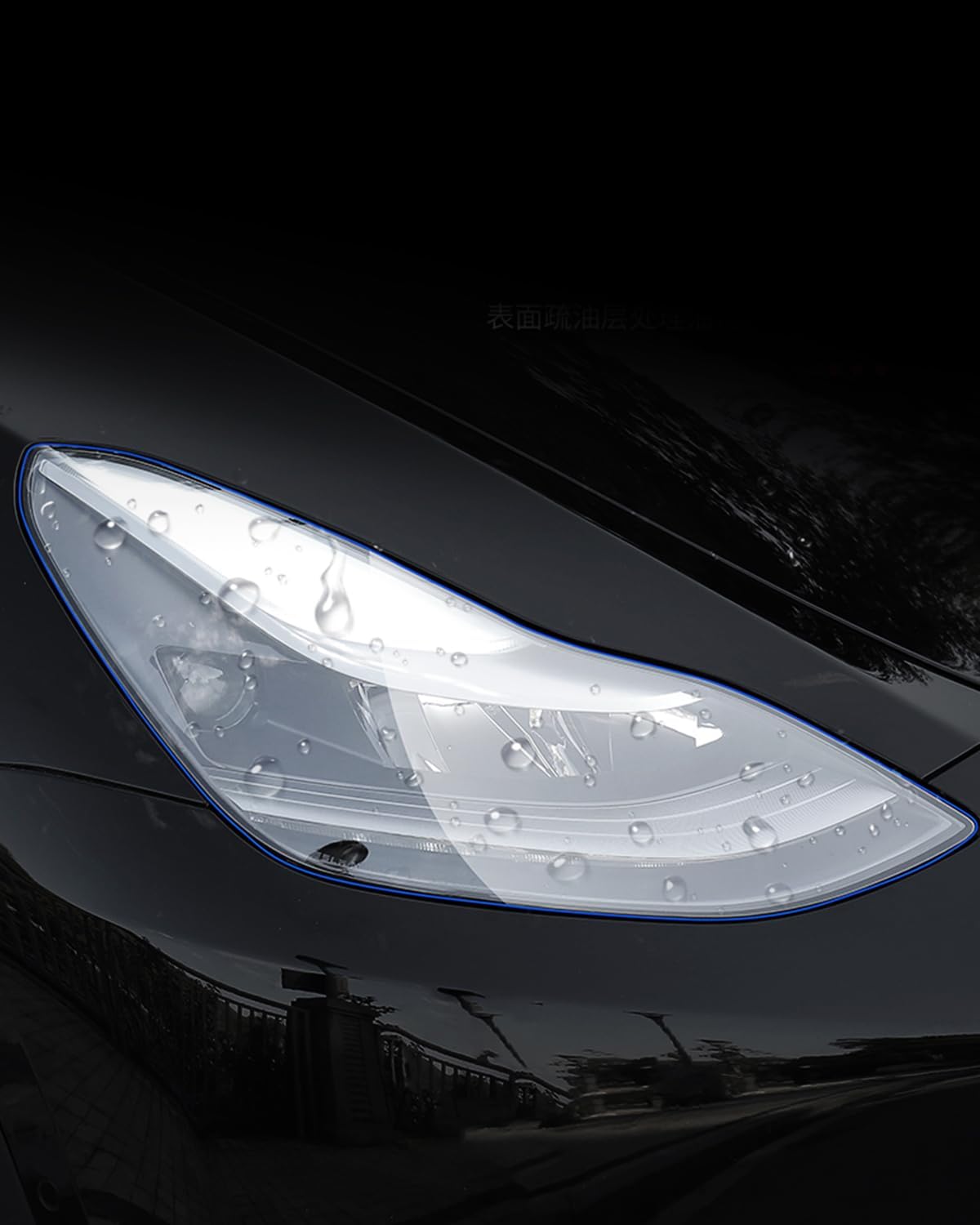 Front Headlights Clear Protection Film,TPU Headlight Protection Film, 8 Mil Thick TPU Headlight Protection Film Compatible with Tesla Model Y/3(not for Highland and Juniper)