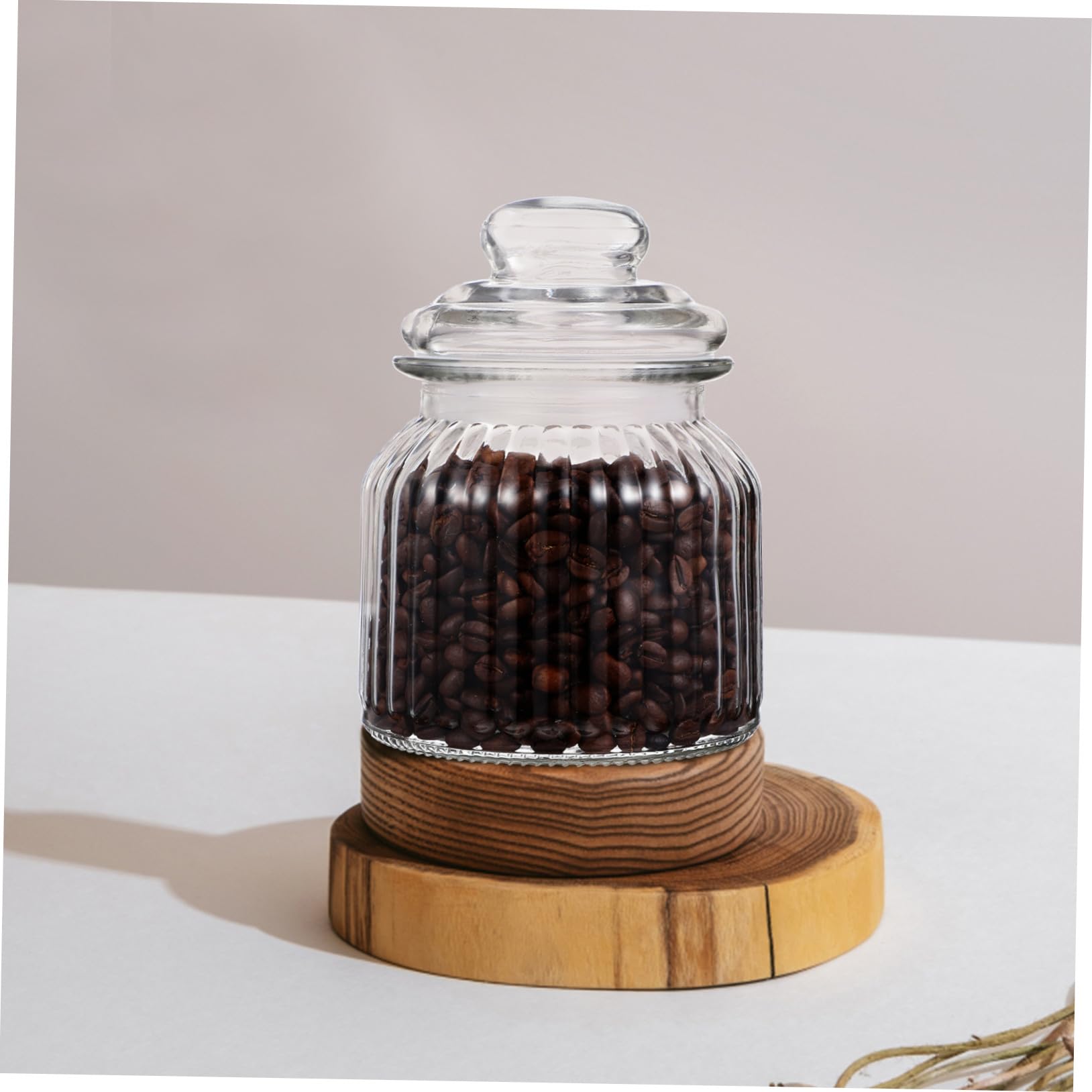 VICASKY Glas Vorratsgläser Luftdicht und Spülmaschinenfest mit Deckel 2 Stück 650ml Aufbewahrung von Süßigkeiten und Trockenfrüchten für Weihnachten und Party