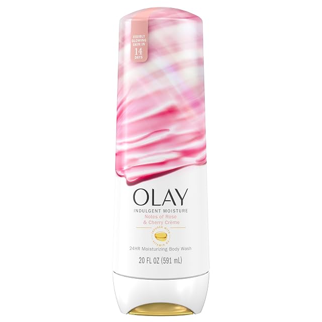 Olay Body Wash for Women Indulgent Moisture 24hr Moisturizing Nourishing Formula Infused with Vitamin B3 Complex Luxurious Fragrances