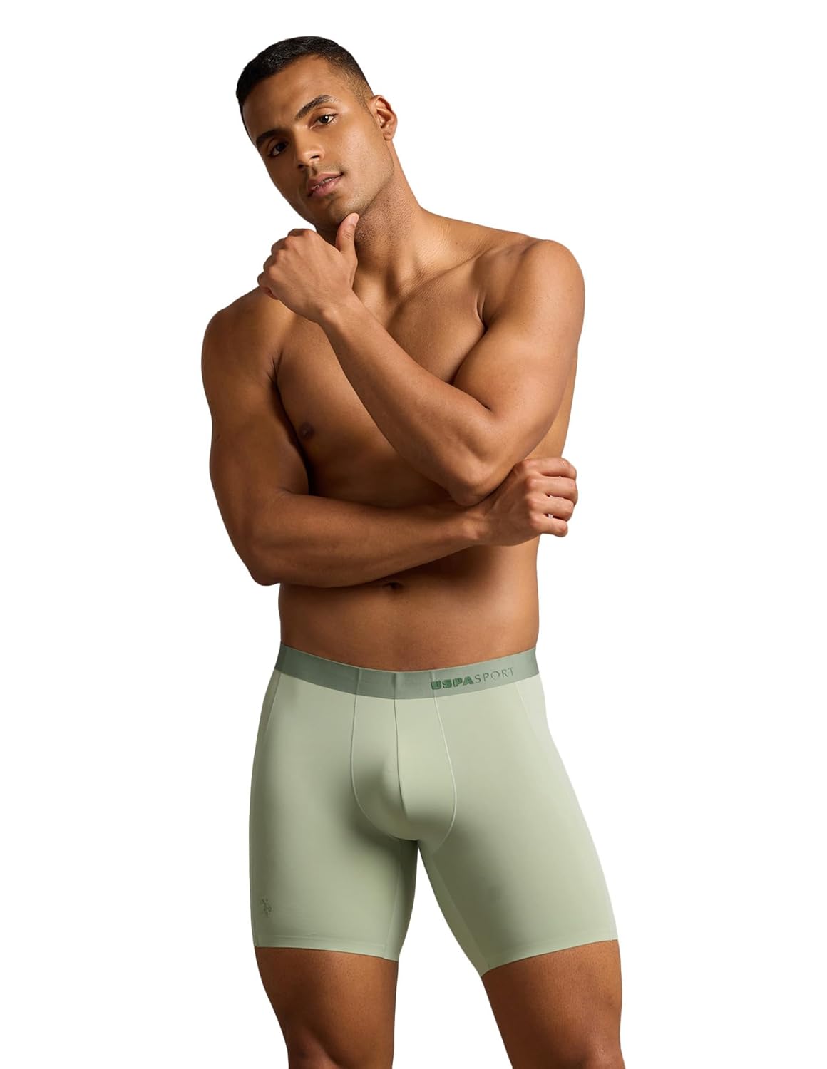 U.S. POLO ASSN. Men’s Nylon Micro Fibre Seamless Long Trunks Underwear