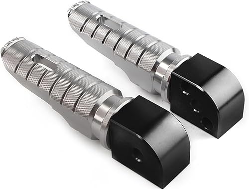 LIUSHUAIRIYONGPIN - 2 pedales para reposapiés trasero de motocicleta, compatible con Kawasaki Z800 Z750R Z900 Z1000 y NINJA 650 1000 (color gris)