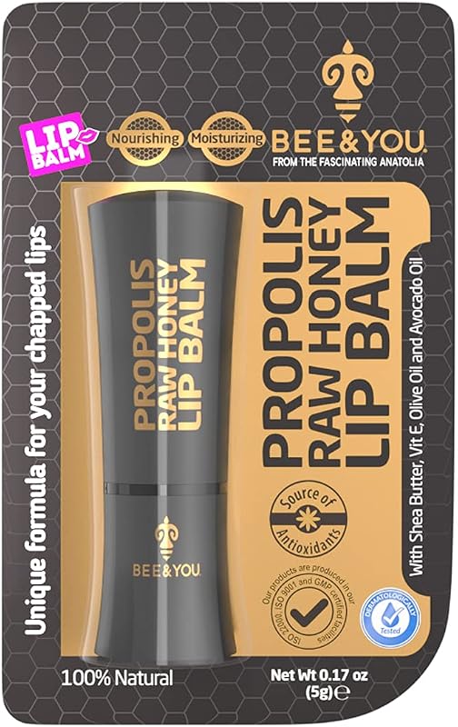 BEE & YOU Bálsamo labial com própolis, mel e ingredientes de origem vegetal, 5 g