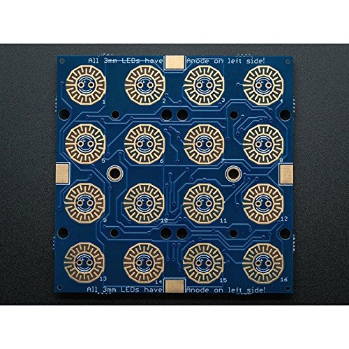 Adafruit Trellis Monochrome Driver PCB for 4x4 Keypad & 3mm LEDs -  ADA1616
