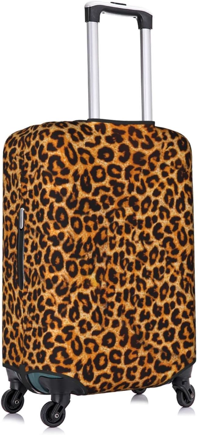 review Travel Luggage Cover Leopard Print Fits 18-32 Inch Luggage Suitcase Protector, Medium