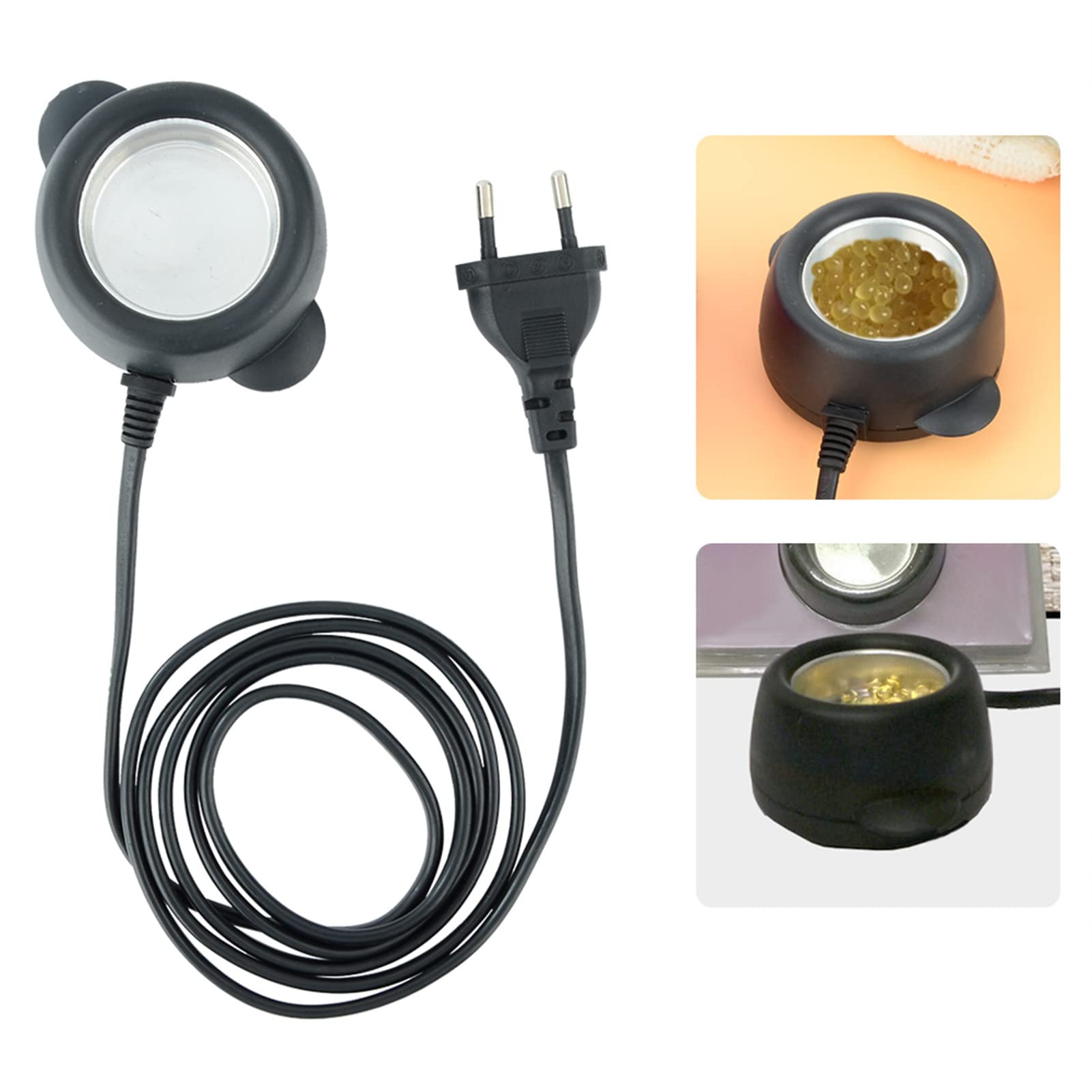 Denash Olla de Pegamento Caliente, Herramientas de Reparación de Extensiones Estufa de Pegamento Mini para Hacer Extensiones de Cabello Preadheridas para Fábrica de Flores de Seda para