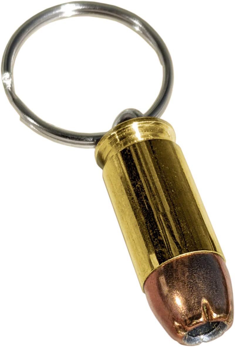 45 ACP Hollow-point Real Bullet Keychain