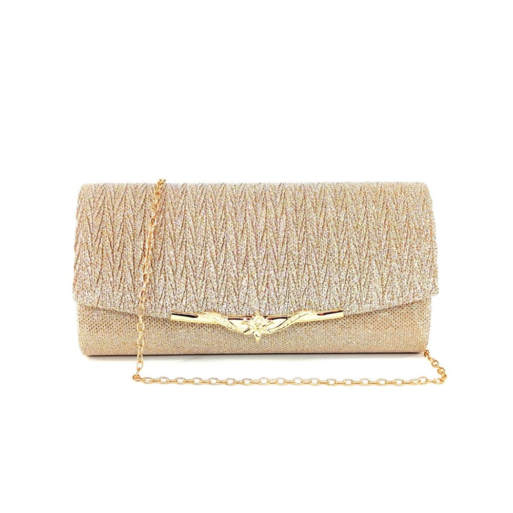 TOFBS Bolso Mujer Fiesta Elegante Clutch Monedero del Banquete de Boda Bolso con Cadena Crossbody Pequeñas Bolsos para Prom Fiesta Boda Cumpleaños