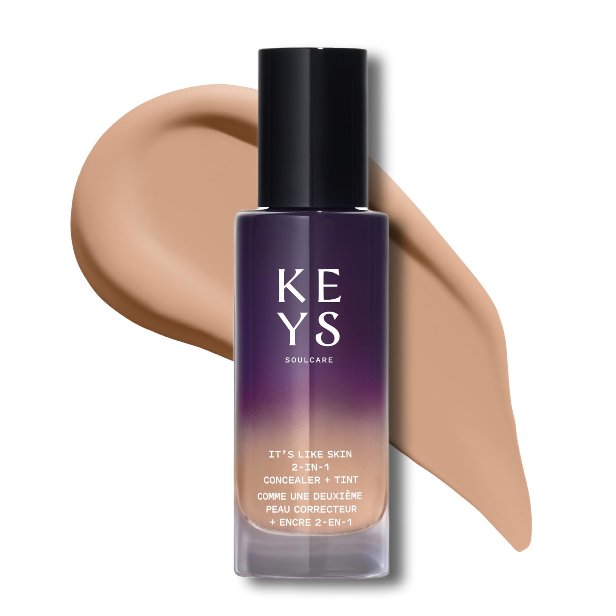 Keys Soulcare Its Like Skin 2-In-1 Concealer Tint Buildable Light-to-Medium Coverage Brightens Blurs with Niacinamide Squalane for Radiant