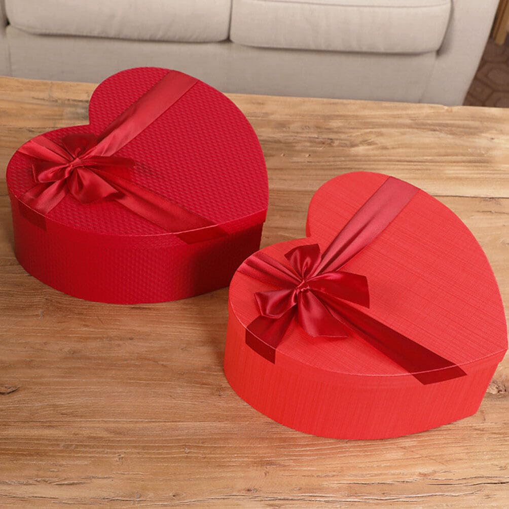 SHERCHPRY Herzförmige Geschenkbox 3 Stück aus Papier für Valentinstag Weihnachten Elegant und Praktisch