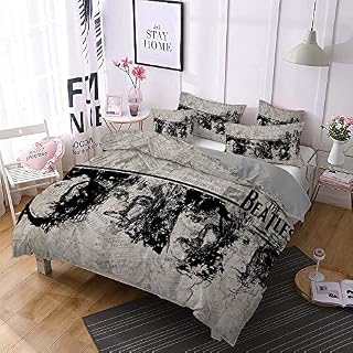 Ensemble De Literie The Beatles 3 Pièces Housse De Couette Housse De Couette avec 2 Taies d’oreiller Super Doux… - Les Beatles, Paul McCartney, John Lennon, RIngo Starr, George Harrison Ensemble De Literie The Beatles 3 Pièces Housse De Couette Housse De Couette avec 2 Taies d'oreiller Super Doux… – Image 4