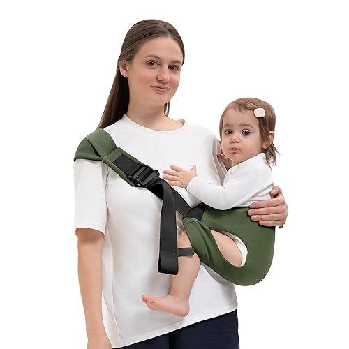 Miniatura 12 de Portabebés para Niños Pequeños para 25-60 libras, Portabebés Cómodo y Ligero, Ajustable con Correas de Hombro Izquierda/Derecha, Talla Única, Ideal