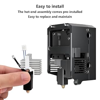 Ceramic Hotend for Elegoo Centauri Carbon, Brass Hardened Steel Nozzle 24V 60W Ceramic Heater Print Head Hot End with Extra 2PCS Nozzle for Centauri Carbon/Centauri 3D Printers