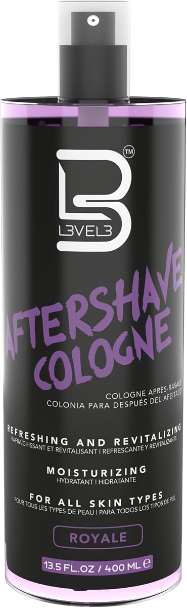 Level 3 After Shave Spray Cologne for Men, Moisturizing Formula | Aftershave spray cologne with soothing moisturizing formula, refreshes post-shave skin, non-irritating feel, barber/home use