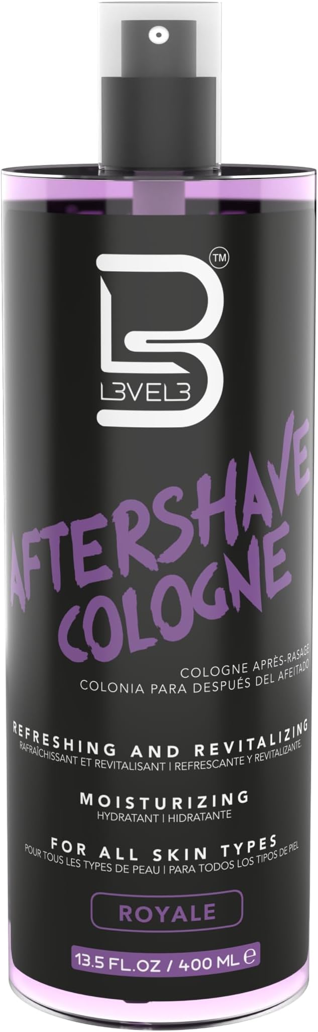 L3 Level 3 After Shave Spray Cologne - Softens Skin - Refreshes and Relieves Face and Skin - Moisturizing Formula Level Three After Shaving