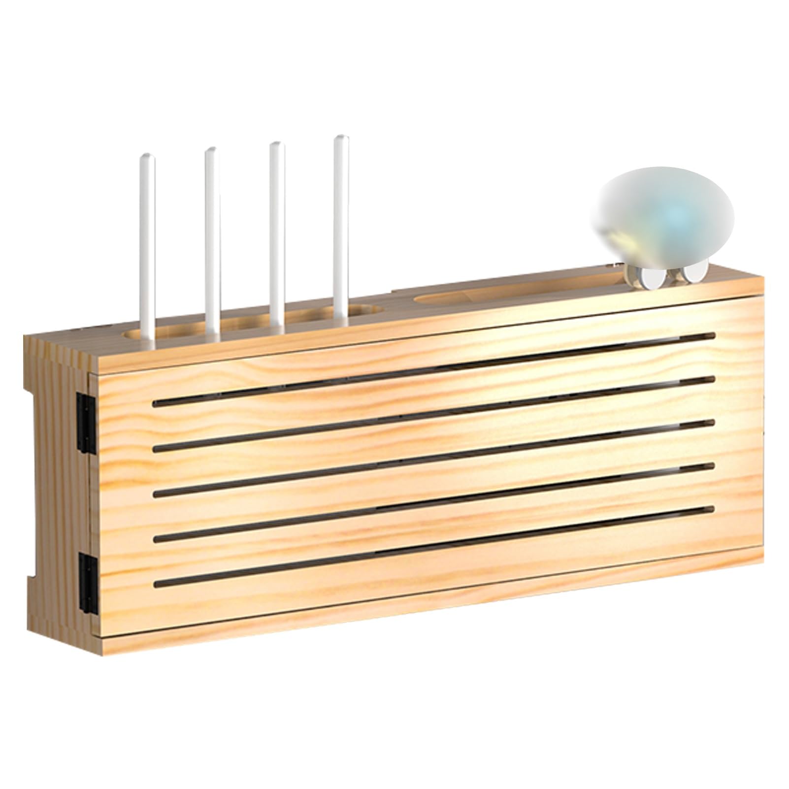 Étagère de rangement pour routeur et fils pour un salon épuré sans câbles
