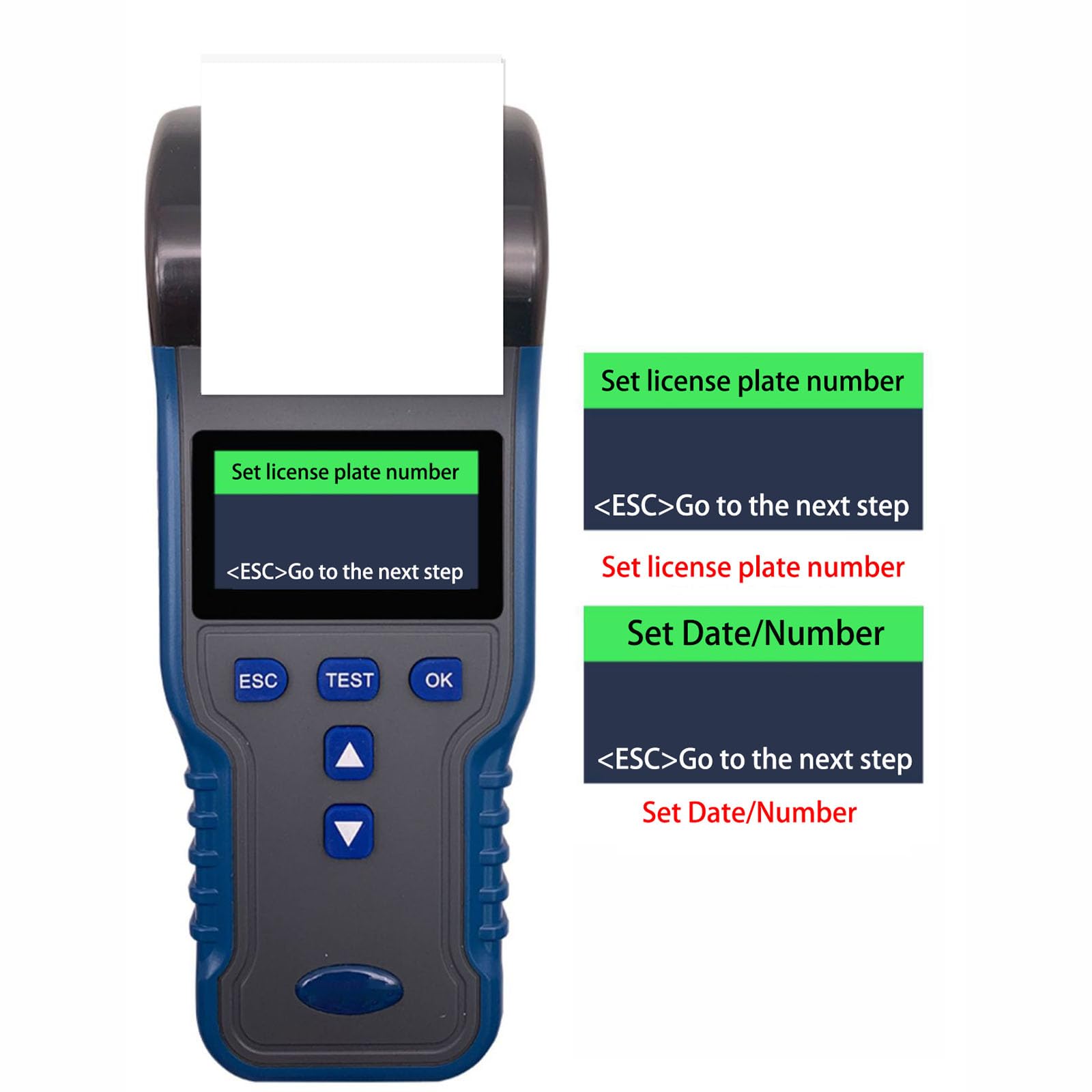 Comprobador de batería de Coche de 12 V/24 V con Impresora integrada. Analizador de batería para Coches, SUV, Barcos y Yates. Herramienta de diagnóstico de la duración