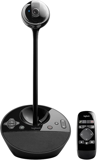 Logitech BCC950 Solution de visioconférence de bureau, complète HD 1080p B23 Appel, webcam Hi-Definition, haut-parleur avec Mic de réduction du bruit, pour Skype, WebEx, Zoom PC/Mac/Laptop/Mackbook - noir