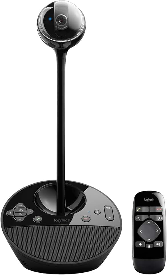 Logitech BCC950 Desktop Conferencing Solution, Full HD 1080p B23 Calling, Hi-Definition Webcam, Speakerphone with Noise-Reducing Mic, for Skype, WebEx, Zoom PC/Mac/Laptop/MacBook - Black