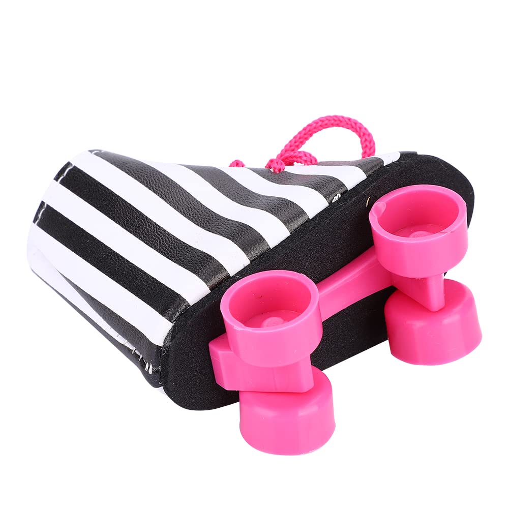 Generic Scarpe da Skate a Rotelle per Bambole Alla Moda da 18 Pollici Accessorio per Bambole Leggero di Alta qualità per Giocattoli per , Rosa (Strisce nere)