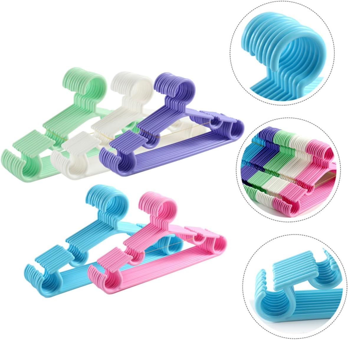 50pcs Boy Girl Hangers Boy Girl Clothes Hangers Non- Clothes for Nursery Each