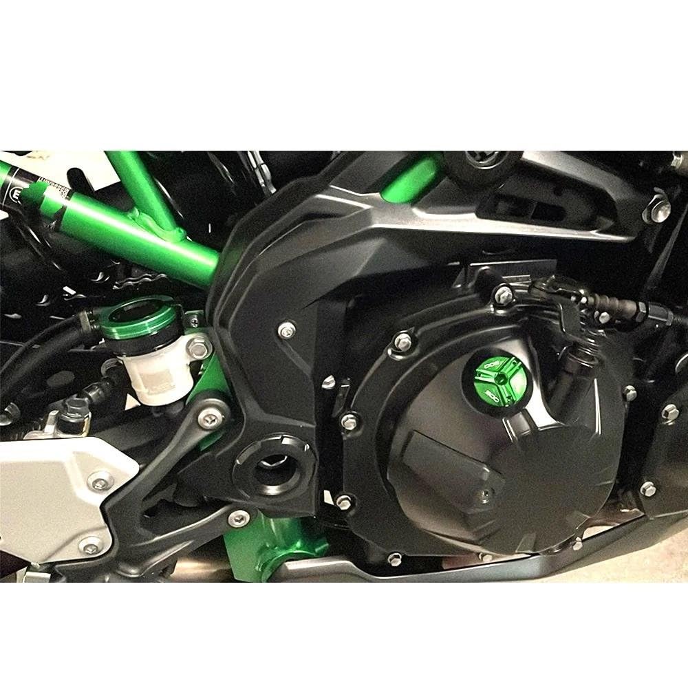 Tapón Llenado Aceite del Motor Tapa del Depósito De Líquido De Freno Delantero Trasero Y Tapa De Llenado De Aceite para Z900RS, Z900SE, Z900RS SE (2017-2023, 2024 Y 2025)(Titanio,3PCS)