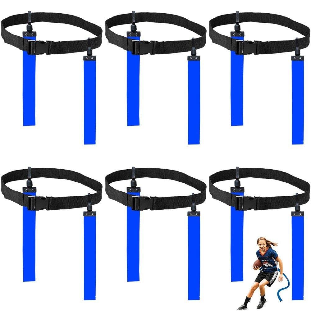 Flag Football Set Flager Football Gear Flag Cinturones De Fútbol Y Banderas Cinturón De Fútbol Ajustable para Entrenamiento para Niños