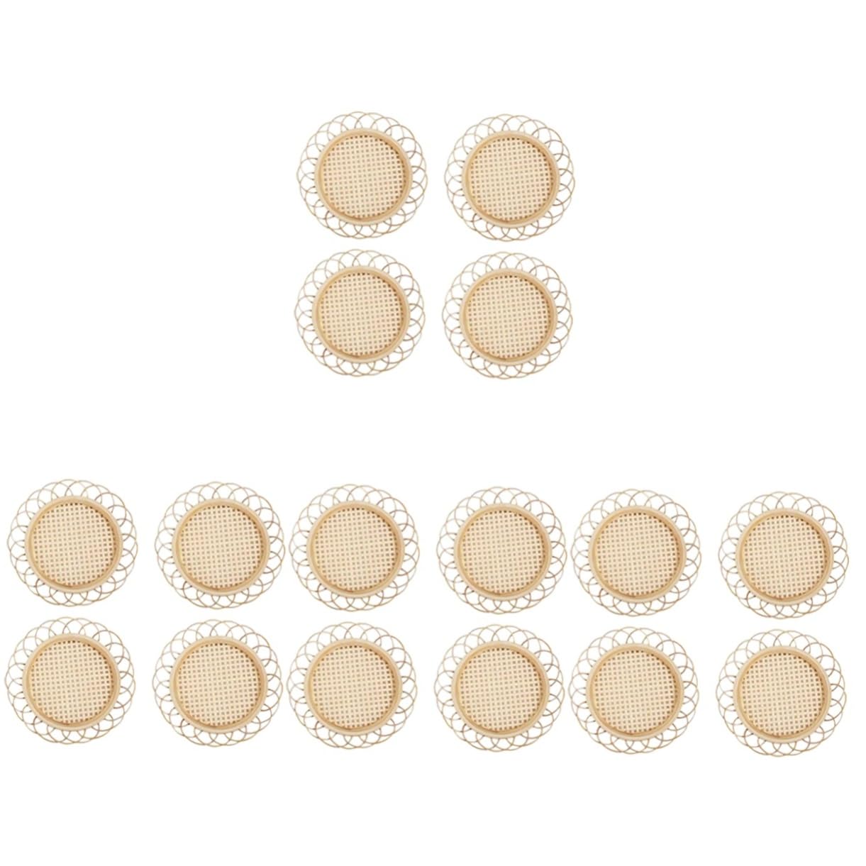 Dessous de plat ronds isolés en bambou absorbant Cabilock pour protéger le comptoir de cuisine