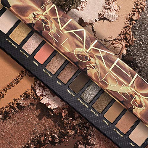 urban decay naked reloaded nude bronze neutral eyeshadow palette matte metallic shimmer finish 12 warm bronze eye shadows natural soft glam smokey eye makeup vegan cruelty-free