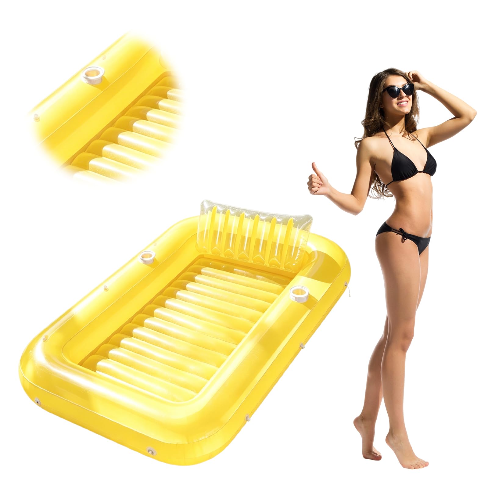 PVC Acqua Tempo Libero Gonfiabile Gonfiabile Lettino Galleggiante Convenienza Gonfiabile Piscina Abbronzatura Piscina Gonfiabile