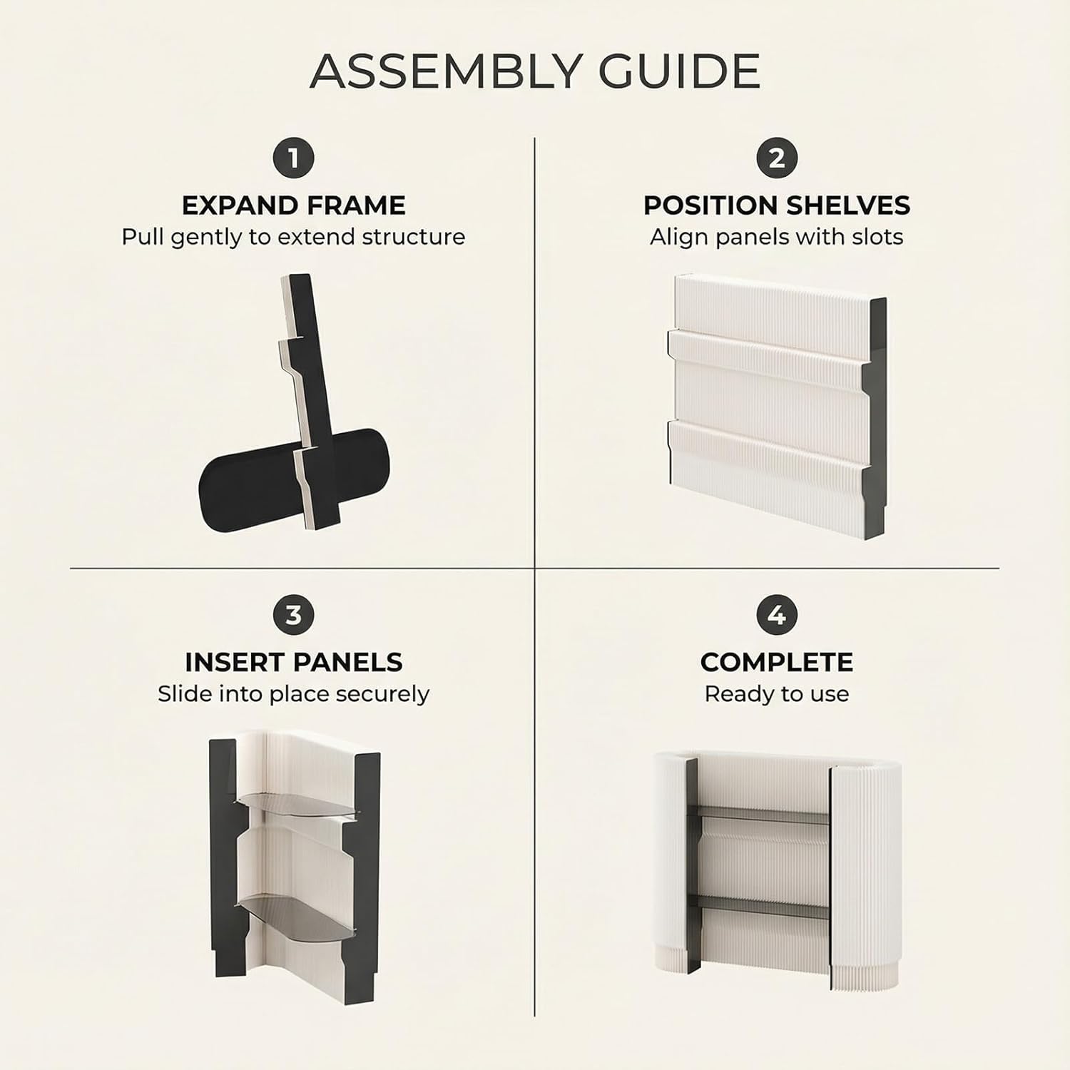 Modern Reception, Desk Front Desk Reception Counter Foldable Checkout Counter with 2 Shelves Small Spaces Suitable for Offices Beauty Salons and Hair Salons