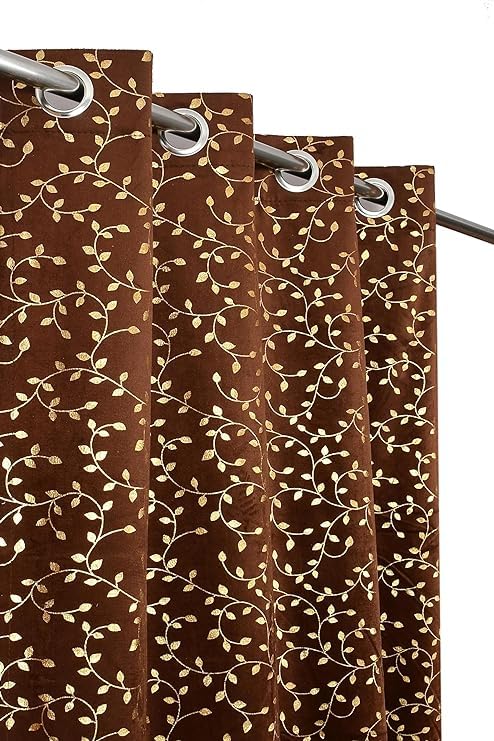 See full amazon price history chart for Banchmark Home Furnishings Premium Foil Leaves Printed Velvet Window Curtains 6 Feet Window Set of 2 | Grommet Room Darkening Drapes Blackout Curtains-Coffee Banchmark Home Furnishings Premium Foil Leaves Printed Velvet Window Curtains 6 Feet Window Set of 2 | Grommet Room Darkening Drapes Blackout Curtains-Coffee (B0D6WCZ86J) Amazon Price History, Amazon Price Tracker