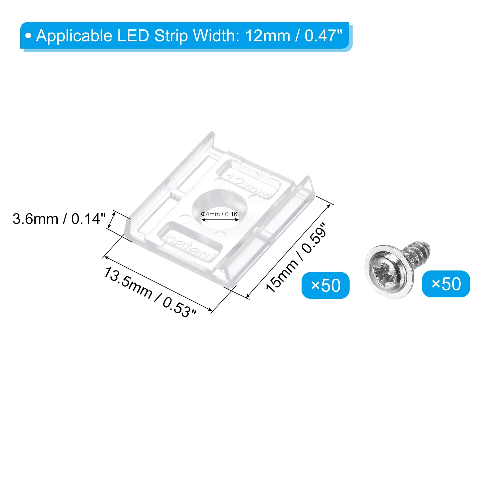 PATIKIL Strip Light Clips - Image 2