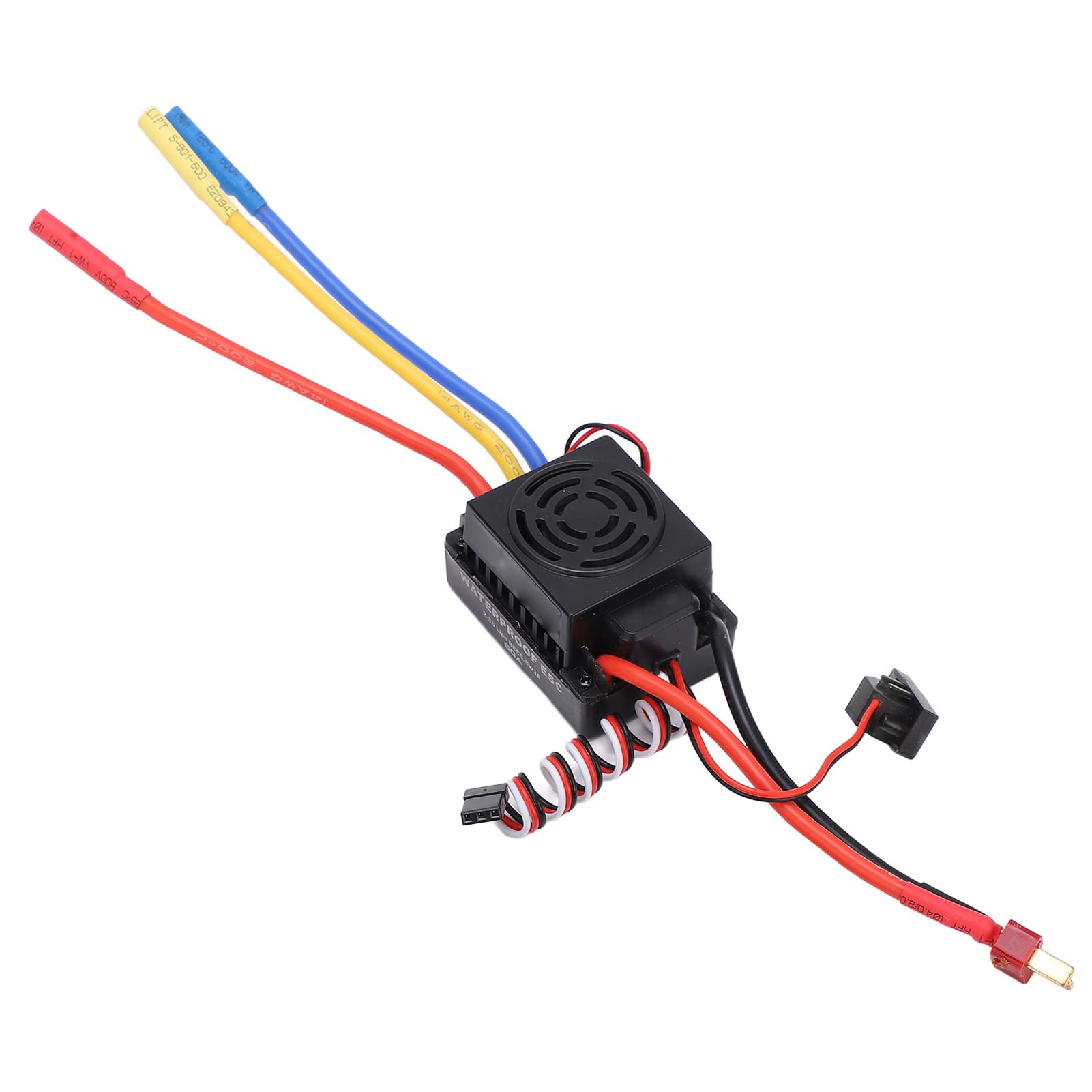 Juego de motor 3650 3500KV Kit de control de velocidad de alto rendimiento sin escobillas para coche RC Plata Negro