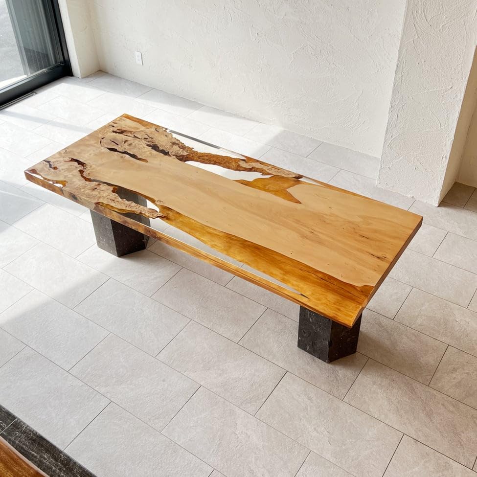 Amazon｜銘木屋 銀杏 イチョウ 一枚板 希少木材 天然木 ダイニング