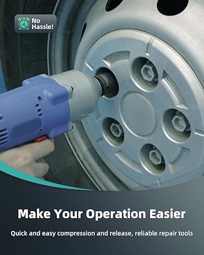 Miniatura 4 de SCITOO Juego de dados de impacto de tuerca de eje de husillo profundo de 1/2 ", 9 piezas de 1.142-1.496 in, 6 puntos de transmisión hexagonal