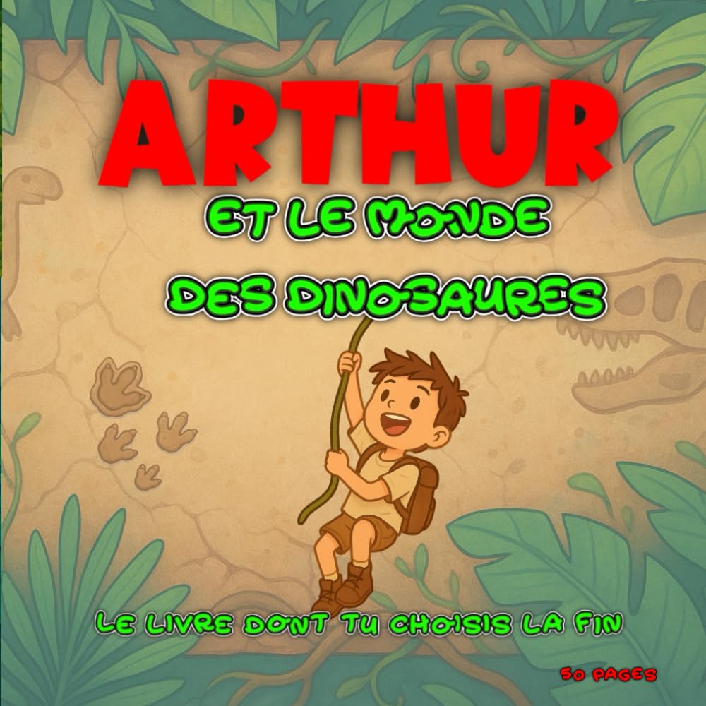 Arthur et le Monde des Dinosaures : Le livre dont tu choisis la fin !: : Une aventure préhistorique interactive pour les enfants courageux.
