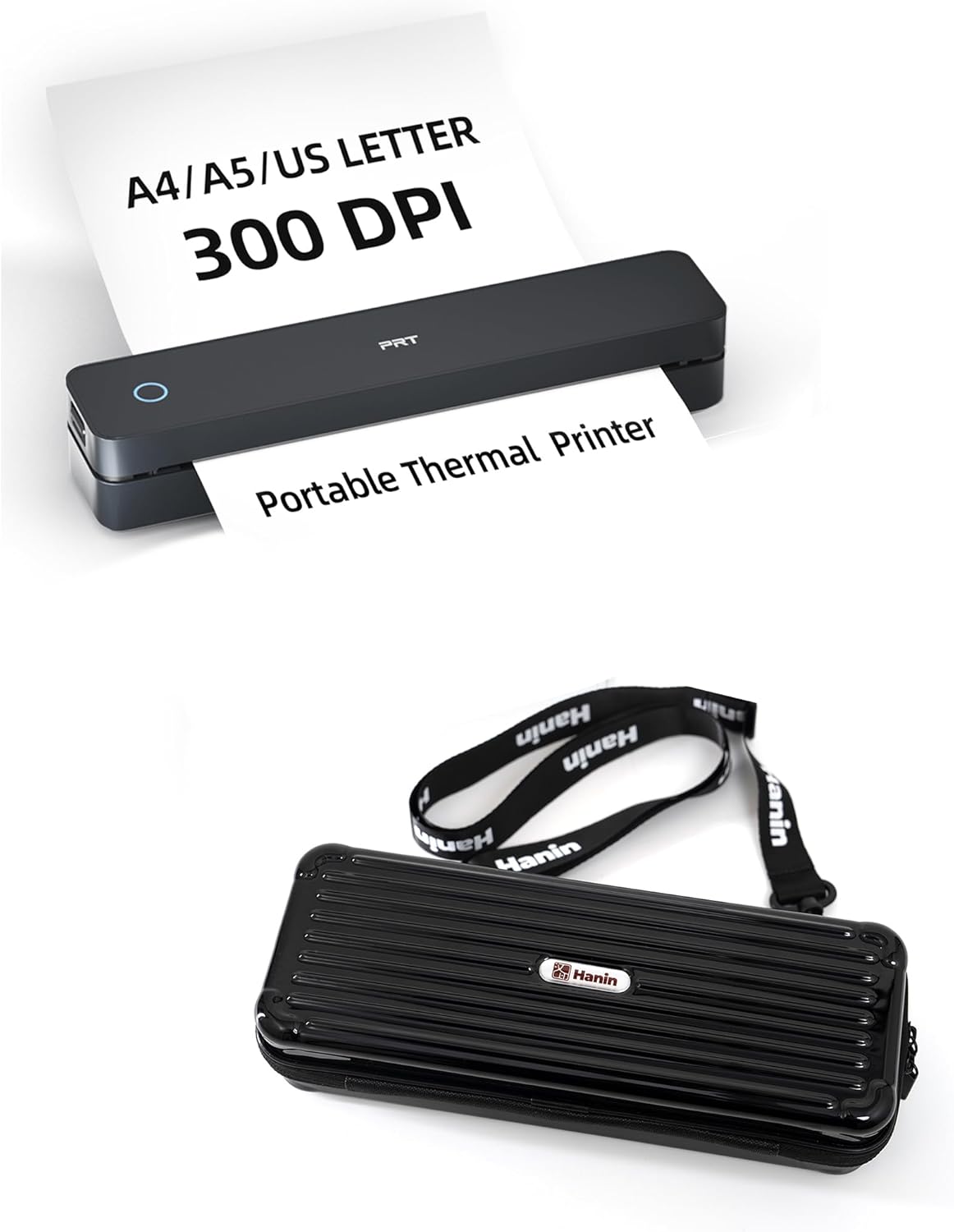 PRT MT610 Pro Thermal Printer and Carrying Case Black