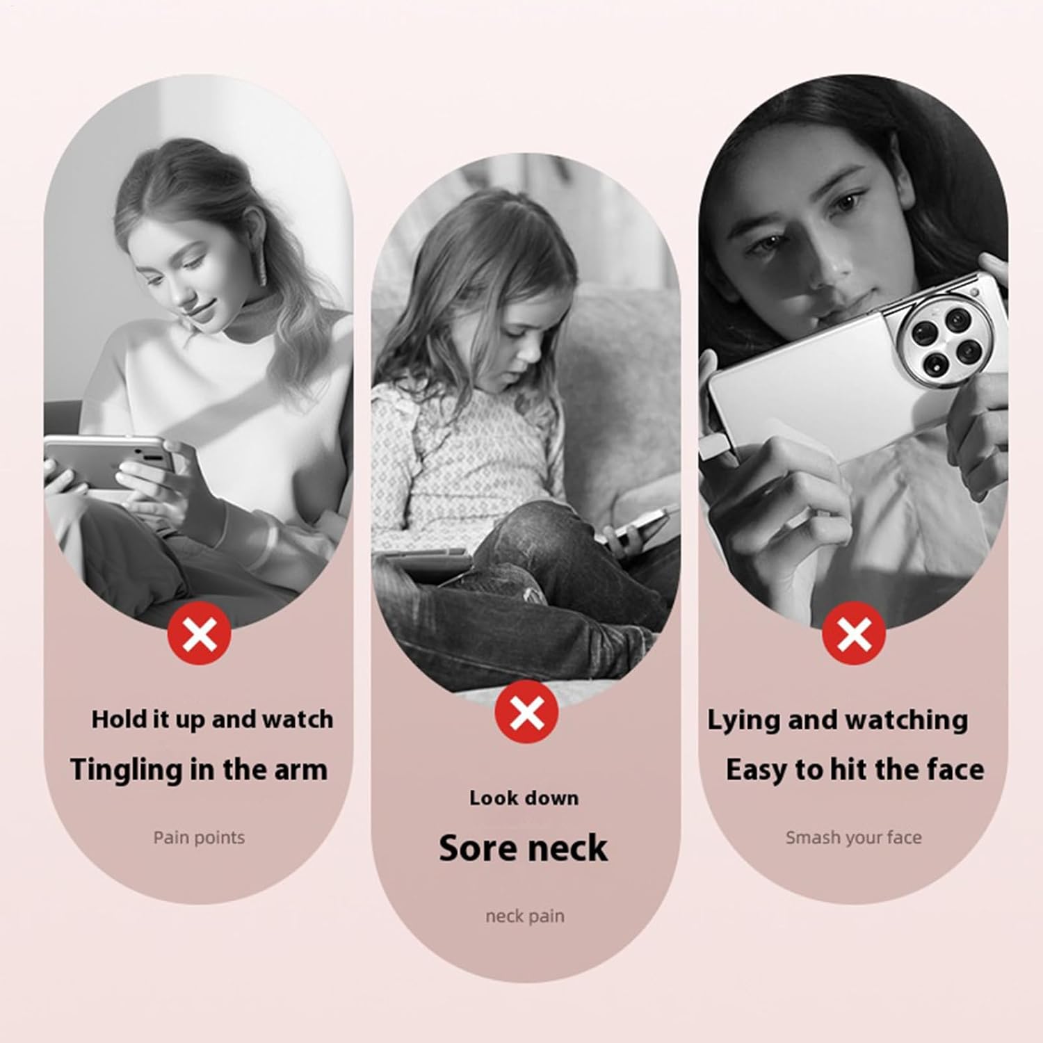 タブレットクッションスタンド, ソファ用携帯電話ブラケット, 伸縮式多目的スタンド 回転ホルダー 化粧台 ベッド ソファ 机対応 タブレット  ラップクッションホルダー | ソファ用 モバイルフォン クレードル,スマホ タブレット 滑り止め 回転ホルダー ベッド タブレット ... ラップ用スマホクッションスタンド - 回転式 スマホマウント | 伸縮式多目的スタンド 回転ホルダー 化粧台 ベッド ソファ 机対応