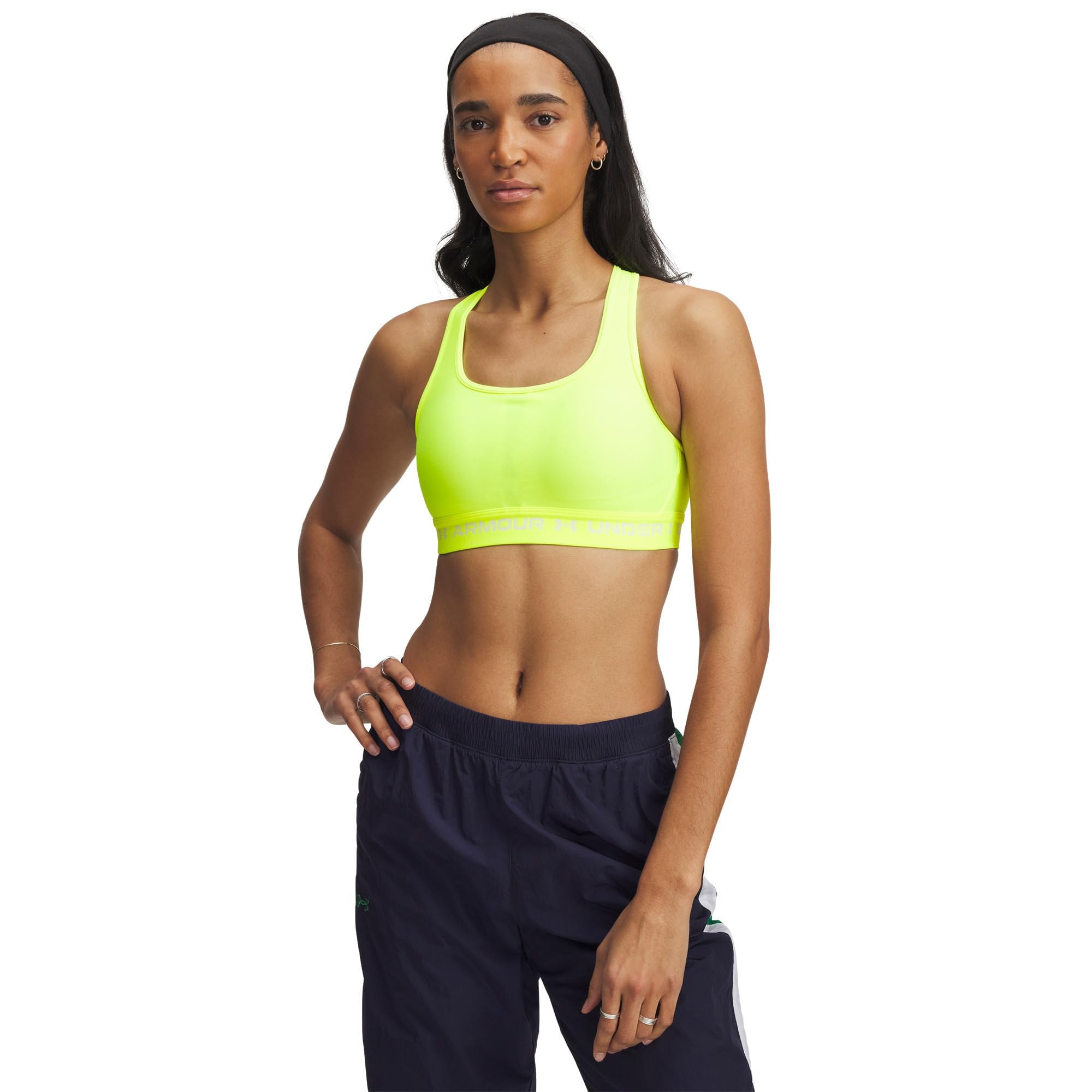 Under Armour Women's Crossback Mid Impact Sports Bra