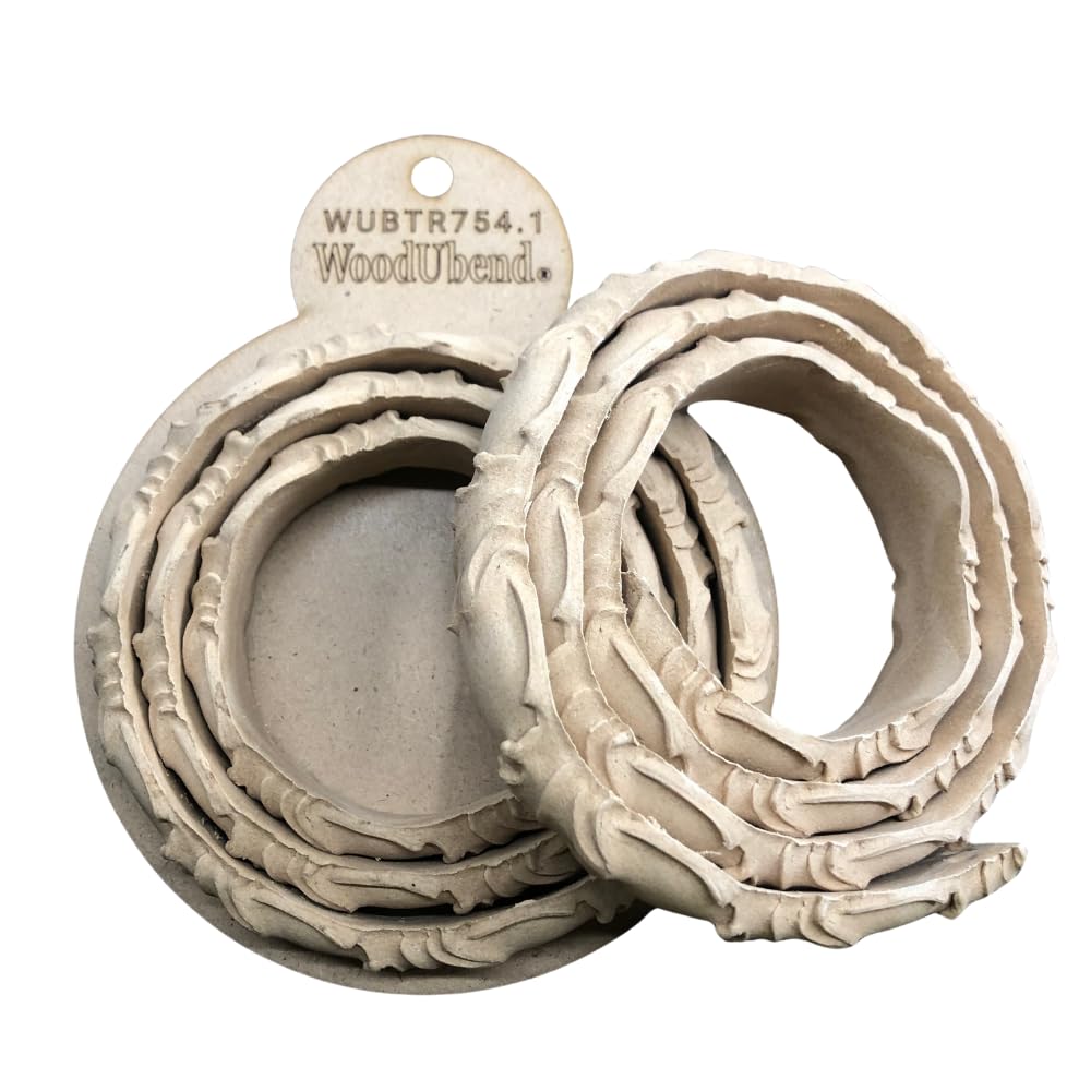 WoodUBend Pack of Two Cameo Trims TR754.1 Heat Bendable & Flexible Wood Trims - DIY Craft, Furniture & Home Decor - Easy to Apply & Paint - Versatile, Reusable & Durable - Image 3