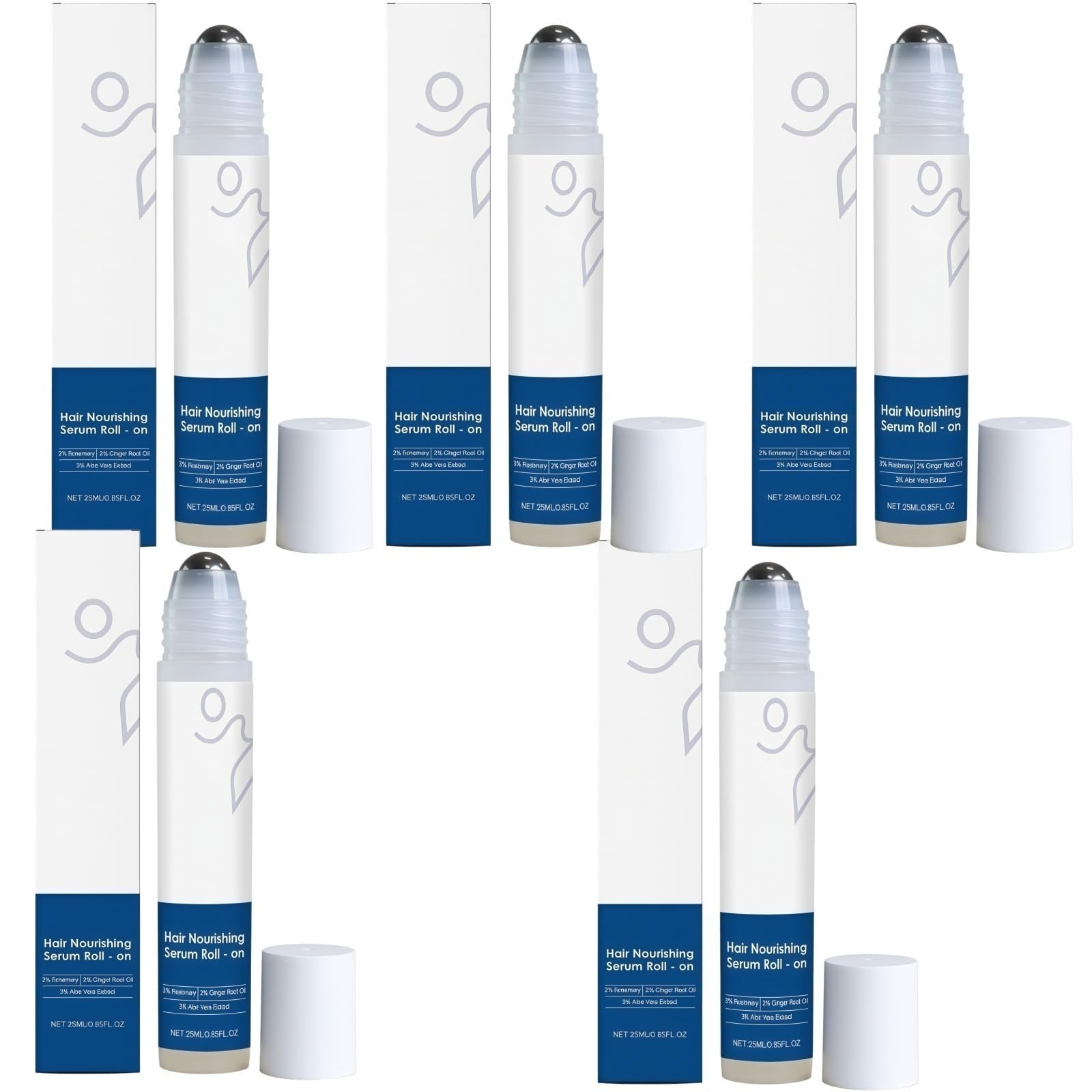 Haarwachstumsserum, mit Roll-On-Roller, Haarpflegeessenz für Männer & Frauen, Verdickung und Stärkung, für dickes Haar