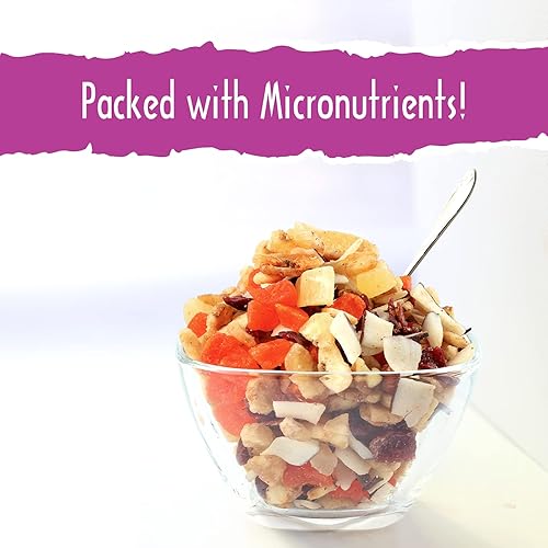 Miniatura 2 de Sunkist Energy Boost Trail Mix - Mezcla de frutas y nueces, baja en sodio, aperitivo sin gluten con papaya, nueces, coco, almendras, chips de