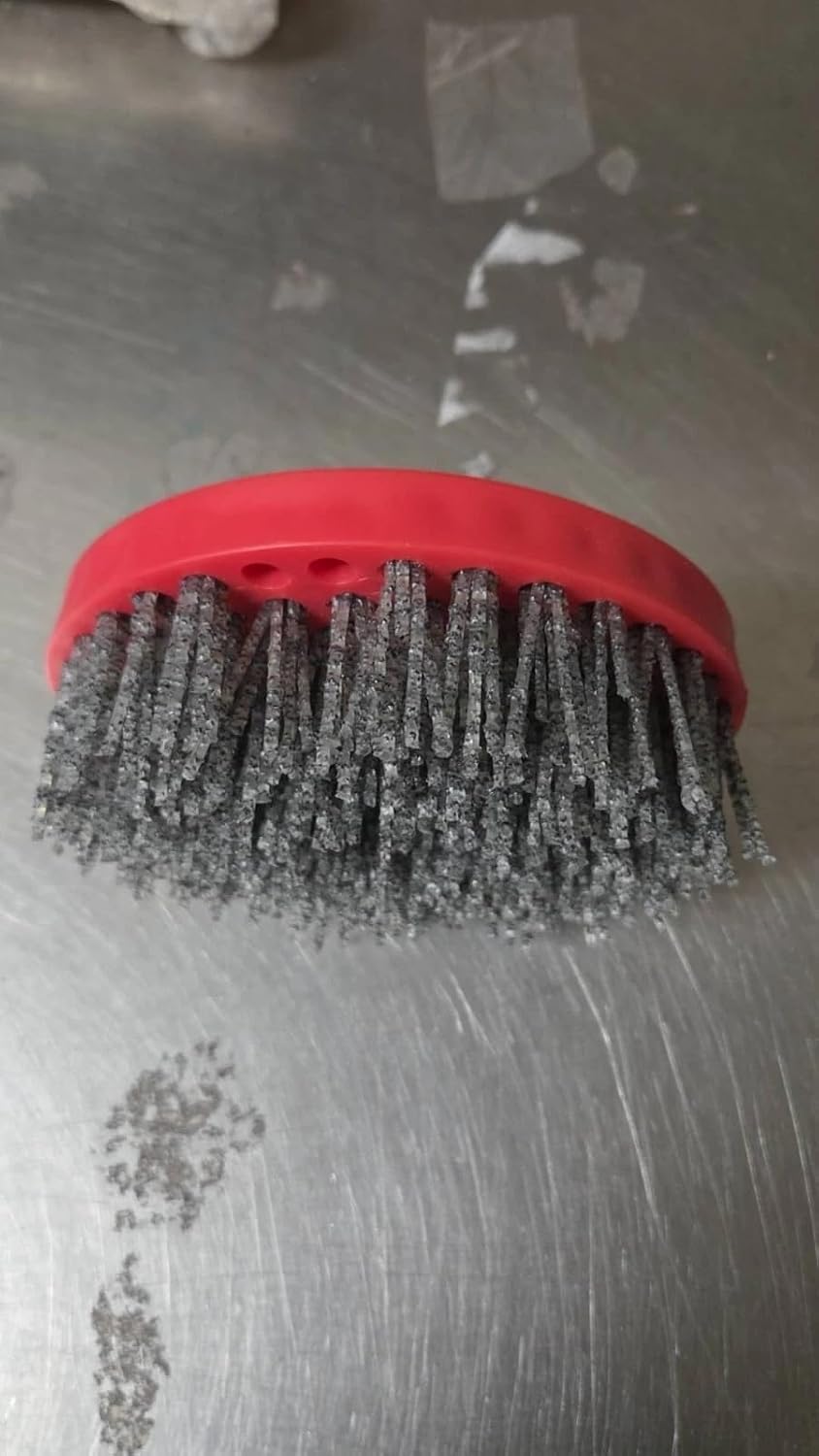 6" Silicon Carbide Antiquing Brush Grit 46 320 - Stone Granite Marble TEXTURING