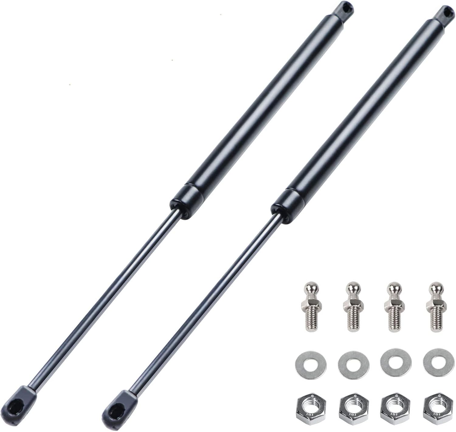 16" 55Lbs/249N Gas Spring Shocks Struts Lift Support for Hydraulics Piston Lid Stay for Camper Shell Leer ARE ATC Truck Topper Rear Window Truck Cap Canopy Door